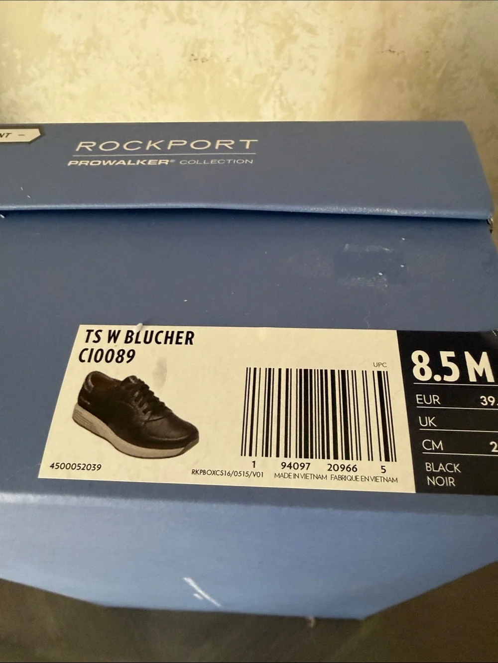 Rockport TS W Blucher Men's Black Leather Derby